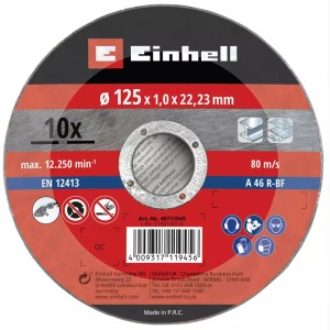 EINHELL Cutting Discs - Set 10 Pieces 125mm / 1.0mm