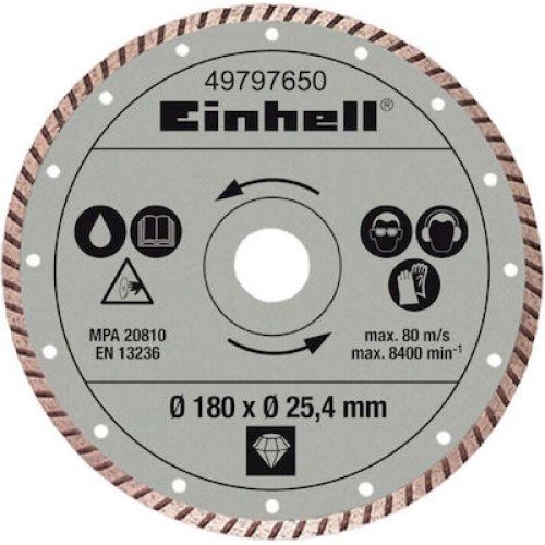 EINHELL Διαμαντόδισκος Turbo Φ 180mm x Φ 25,4mm