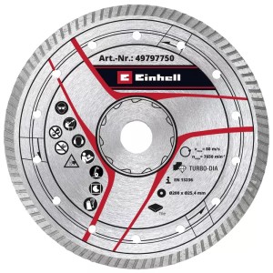 EINHELL Diamond disc Turbo Φ 200mm x Φ 25.4mm