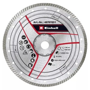 EINHELL Turbo Diamond Disc Φ 250mm x Φ 25.4mm