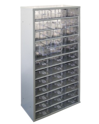 Μεταλλική Συρταροθήκη 36 Θέσεων 20x38x83 cm Με Συρτάρι 19,5x11,5x5cm