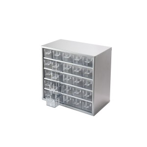 Μεταλλική Συρταροθήκη 25 Θέσεων 20x38x83 cm Με Συρτάρι 19.5x7x5cm