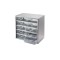 Metal Organizer Storage Cabinet With 10 Long Drawers 19.5x17,5x5cm