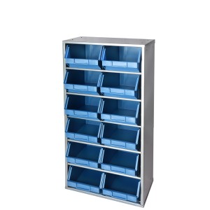 Μεταλλική Συρταροθήκη 12 Θέσεων 20x38x83 cm Με Συρτάρι 23x17x12cm