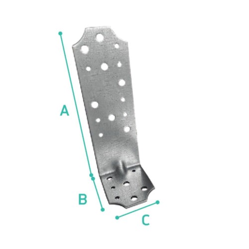 Connection Angle 10x25mm Galvanized