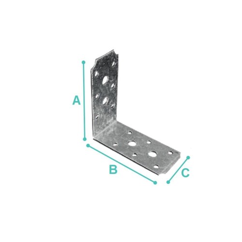 Connection Angle 9x9x4cm Galvanized