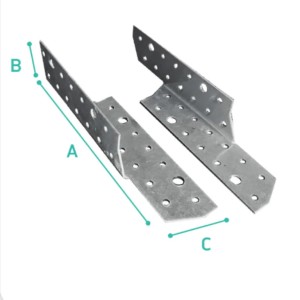 Scissors Angle Bracket Set - Galvanized