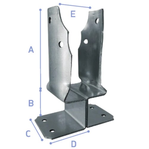 Base Divided B.T. Round Galvanized