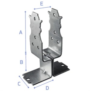 Base Divided Galvanized Set 2 Pcs.