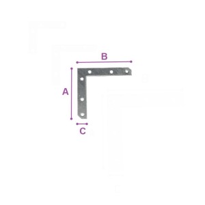 Frame Plate Corner 70x70mm