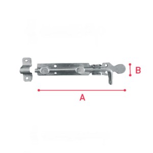 Padlock Drawer No16 160x25x2mm Narrow Plate