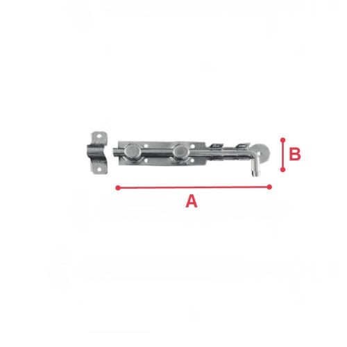 Padlock Drawer No20 200x35x2mm Narrow Plate