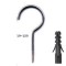 Cup Hook 19-120 + Plug 5 Pcs 200