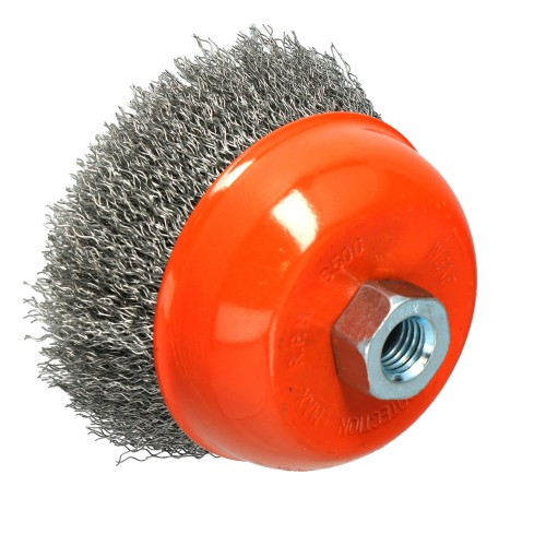 FASTER TOOLS Wire cup brush with thread M14, steel 120