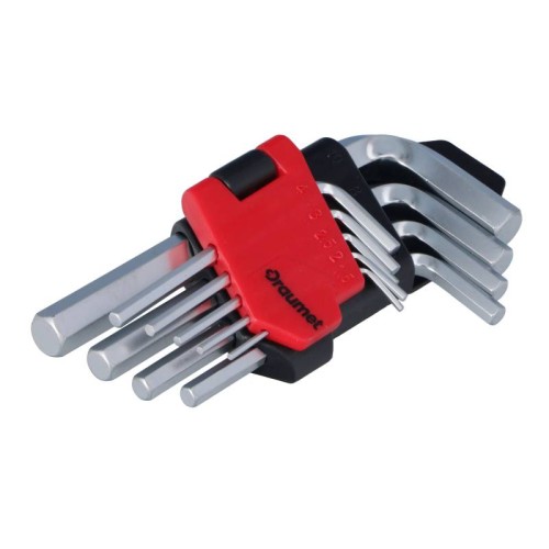 DRAUMET Hex key wrench set - 9pcs, short 1,5 - 10