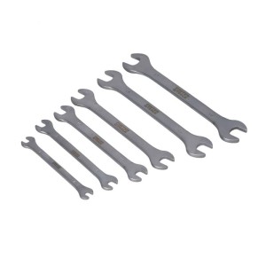 FASTER TOOLS Double open end spanner set, satin finish 6 - 17