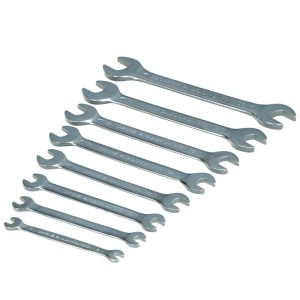 FASTER TOOLS Double open end spanner set, satin finish 6 - 22