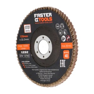 FASTER TOOLS Abrasive flap disc 125 40