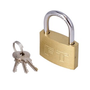 FASTER TOOLS Brass covered padlock 50