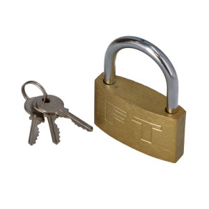 FASTER TOOLS Brass covered padlock 60