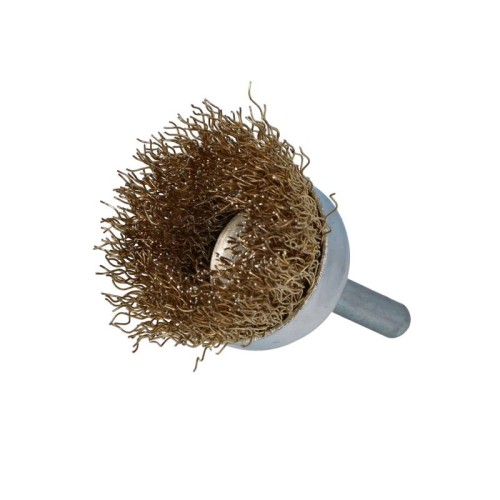 FASTER TOOLS Wire cup brush with pin, brass 40