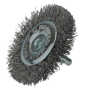 FASTER TOOLS Wire wheel brush with pin, steel 60