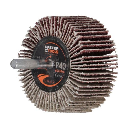 FASTER TOOLS Flap wheel with pin 60x30/40