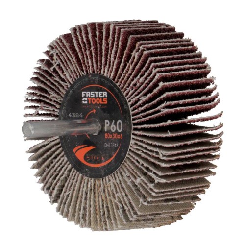 FASTER TOOLS Flap wheel with pin 80x30/60