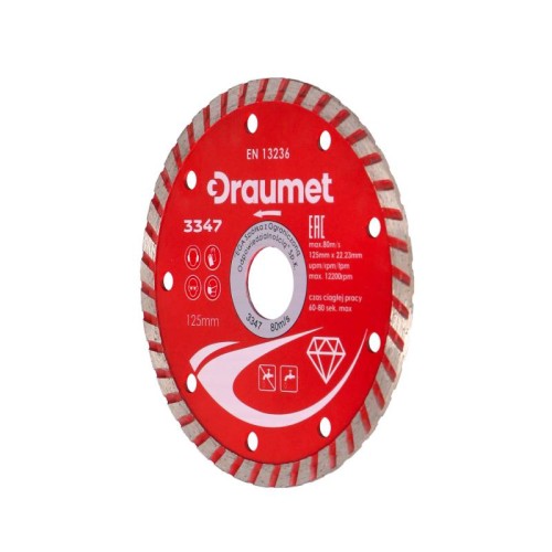 DRAUMET Diamond cutting disc TURBO 125 x 2,5