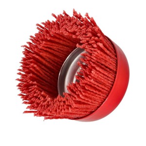 FASTER TOOLS Nylon cup brush with thread M14 75mm