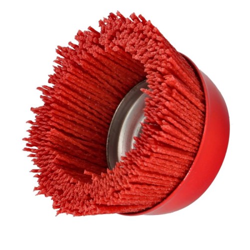 FASTER TOOLS Nylon cup brush with thread M14 85mm