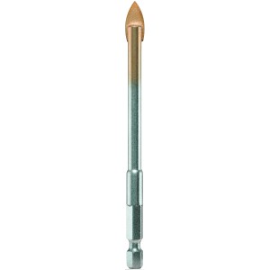 ALPEN Glass Drill Bit 3x100mm Hexagonal 1/4 Glas Profi Blister