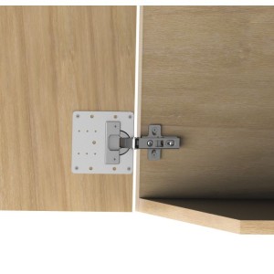 AMIG Πλάκα Επισκευής Inox Για κρυφούς μεντεσέδες O35 mm Matt 90x90mm