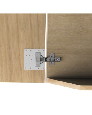 AMIG Πλάκα Επισκευής Inox Για κρυφούς μεντεσέδες O35 mm Matt 90x90mm