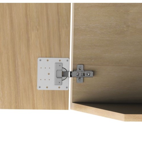 AMIG Πλάκα Επισκευής Inox. Για κρυφούς μεντεσέδες O35 mm Matt 90x90mm