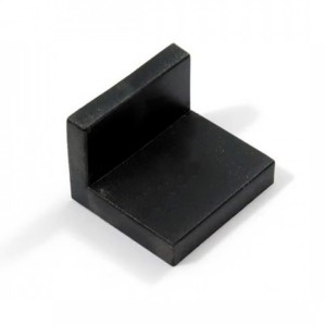 Cabinet Support Corner Black 40x35x10mm