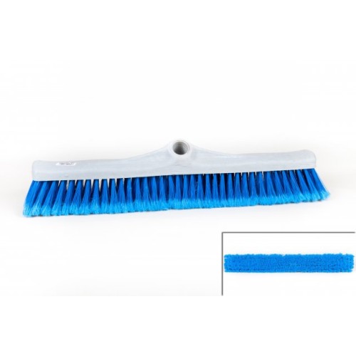 Broom 50cm PLASTIC BLOCK Soft Bristle