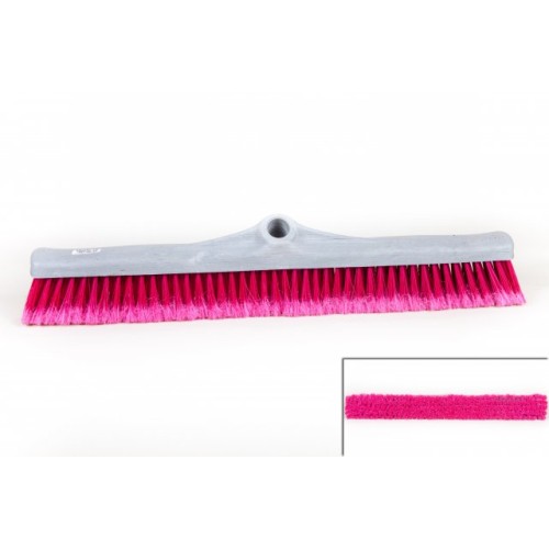 Broom 60cm PLASTIC BLOCK Soft Bristle