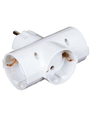 Αντάπτορας Φις Σούκο 3 Θέσεων Σταυρος Χωρίς Διακόπτη