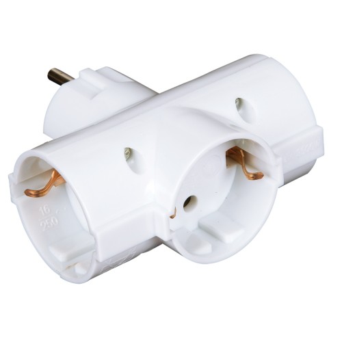 Αντάπτορας Φις Σούκο 3 Θέσεων Σταυρος Χωρίς Διακόπτη