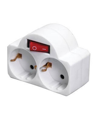 Αντάπτορας Σούκο Σε 2 Σούκο + Διακόπτη