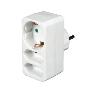 Αντάπτορας Σούκο Σε 1 Σούκο+2 Διπολικά Χωρίς Διακόπτη