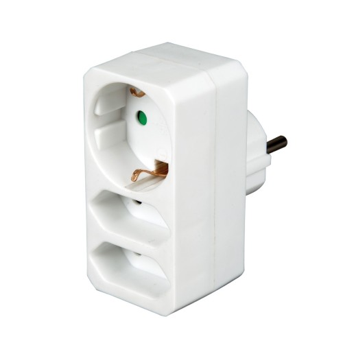 Αντάπτορας Σούκο Σε 1 Σούκο+2 Διπολικά Χωρίς Διακόπτη