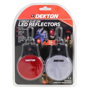 DEKTON Reflective Led Flashlight With Clip