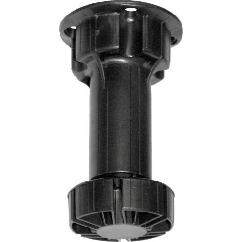 Πόδι Ντουλάπας Με Ρεγουλατόρο Νο 7cm Βάση Μικρή 2,5cm Β Μαύρο