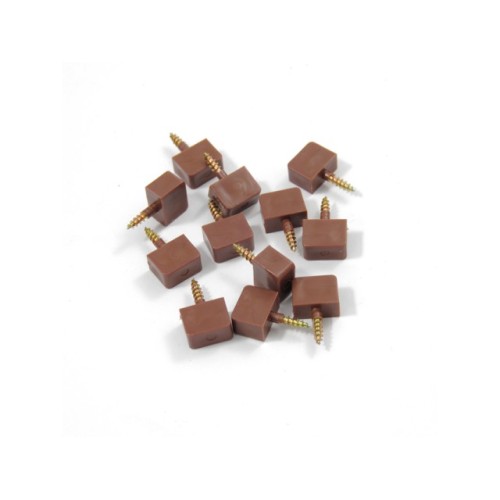 Shelf Support Pad Screw Brown