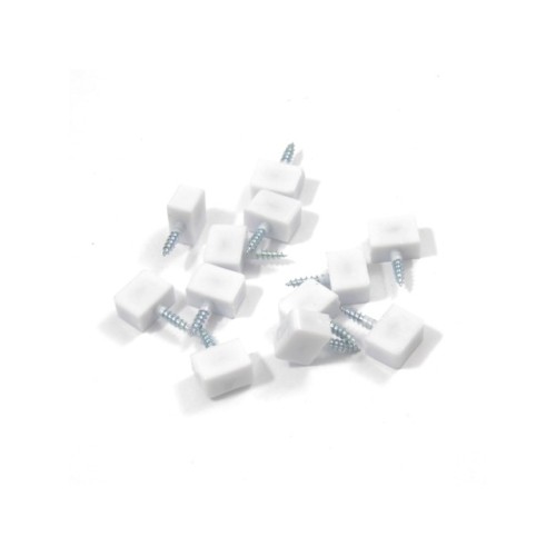 Shelf Support Pad Screw White