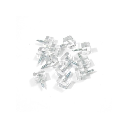 Shelf Support Pad Screw Transparent