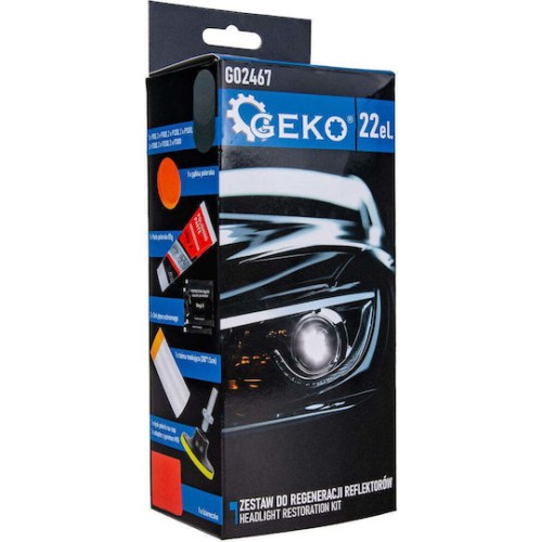 Headlight Restoration Kit 22 Pieces Geko