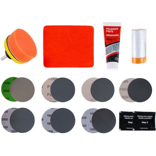 Headlight Restoration Kit 22 Pieces Geko